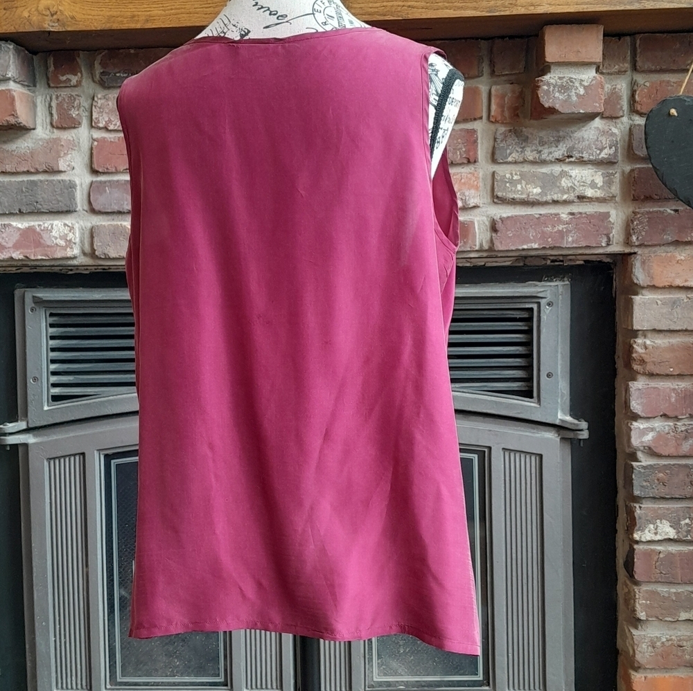 Daniel Hechter Deep Pink Sleeveless Top - Picture 4 of 4